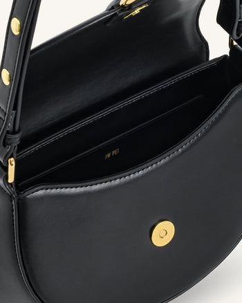 Diana Ringklappen-Satteltasche - Schwarz