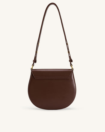 Diana Ringklappen-Satteltasche - Braun