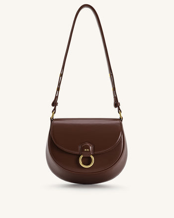 Diana Ringklappen-Satteltasche - Braun