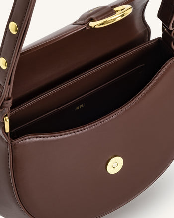 Diana Ringklappen-Satteltasche - Braun