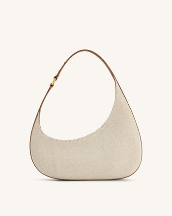 Harlee Schultertasche - Braunes Canvas