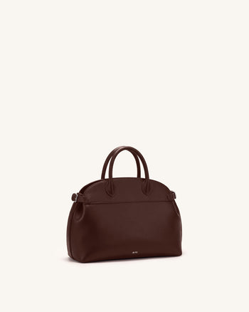 Arden Tasche mit geschwungenem Henkel – Dunkelbraun