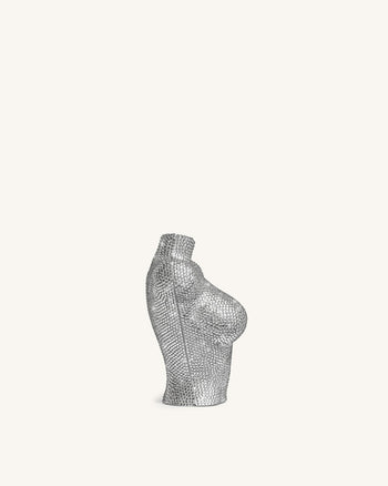 Kiara Diamant-Bustier-Clutch – Silber