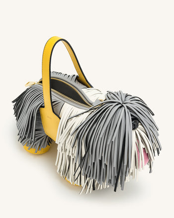Nita Handtasche in Welpenform - Grau