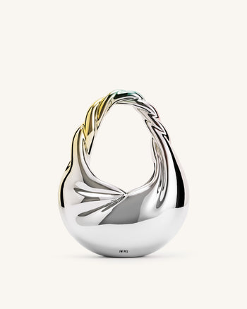 Willow Twist Halbmond-Taschengrifftasche – Mehrfarbig