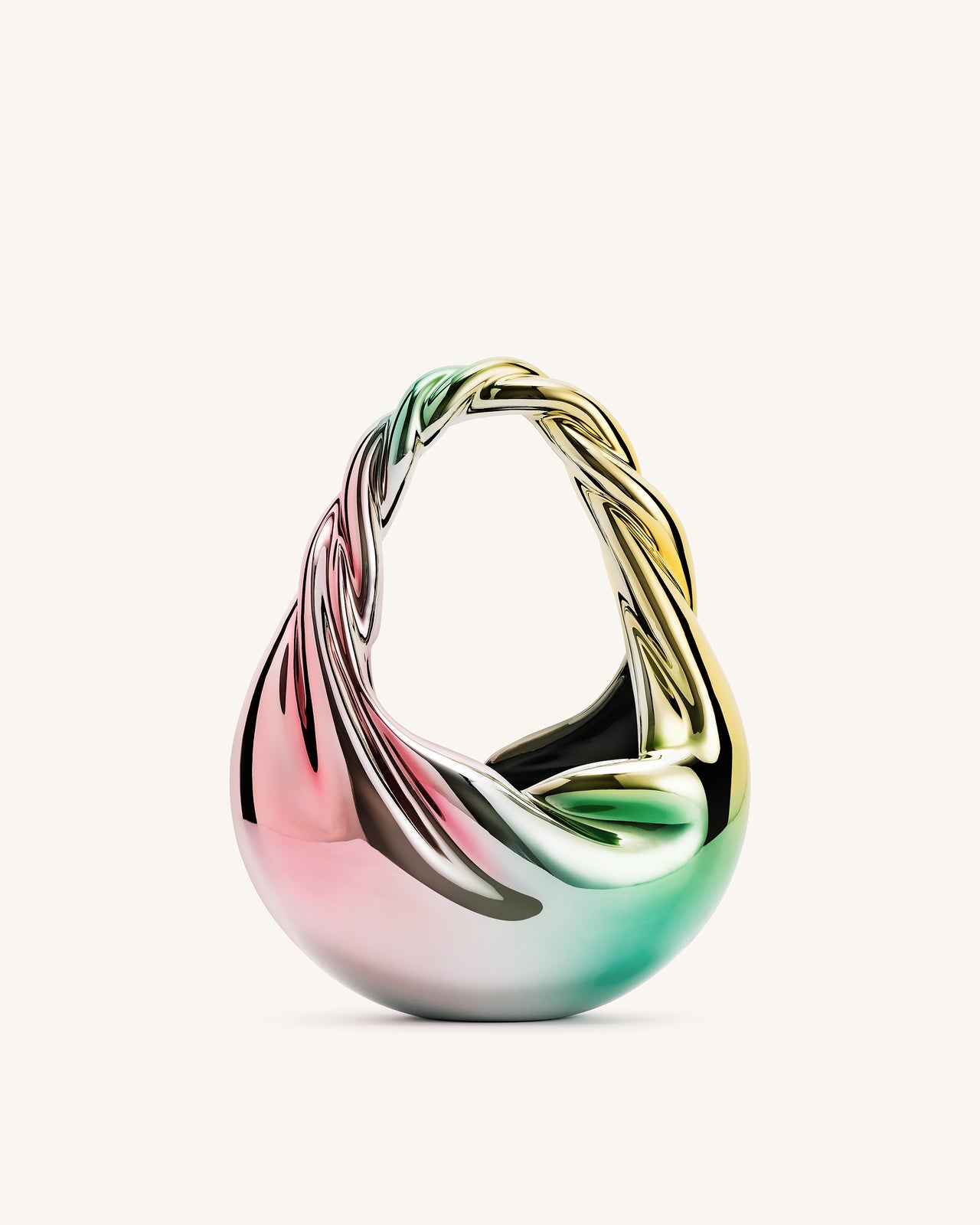 Willow Twist Halbmond-Taschengrifftasche – Mehrfarbig