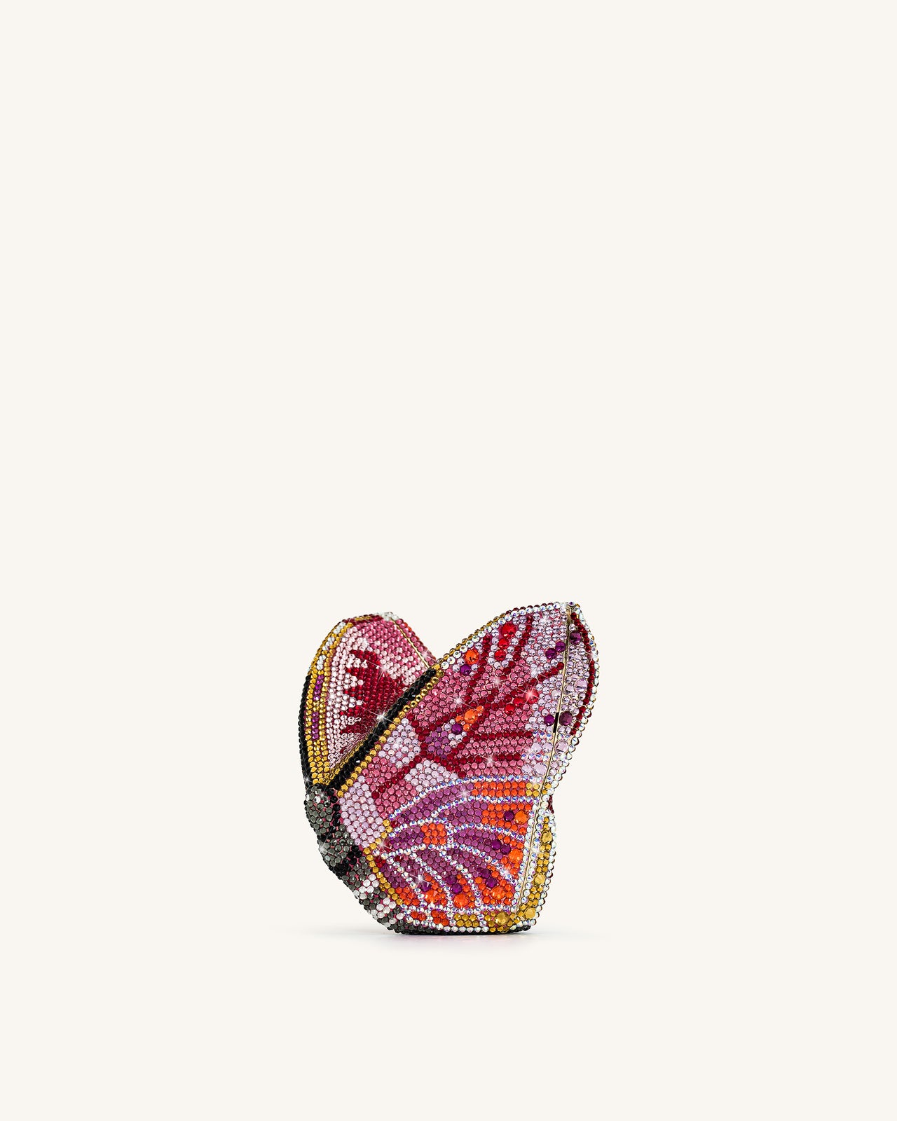 Paisley Kristall-Schmetterlings-Clutch - Mehrfarbig