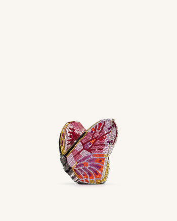 Paisley Kristall-Schmetterlings-Clutch - Mehrfarbig