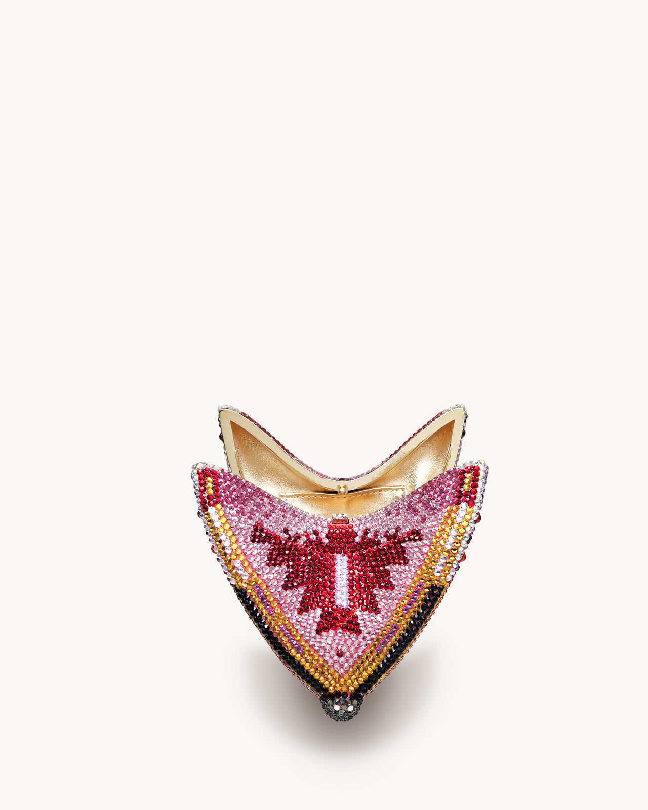 Paisley Kristall-Schmetterlings-Clutch - Mehrfarbig