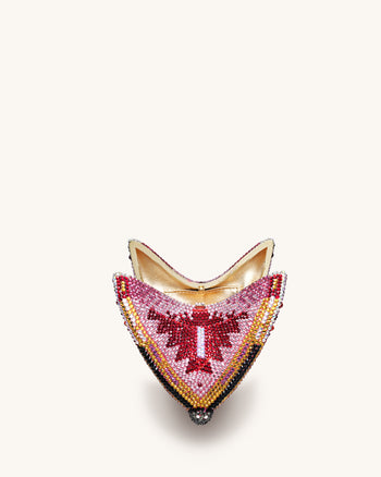Paisley Kristall-Schmetterlings-Clutch - Mehrfarbig