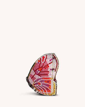 Paisley Kristall-Schmetterlings-Clutch - Mehrfarbig