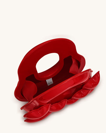 Alia Herz Handtasche mit Henkel - Rot