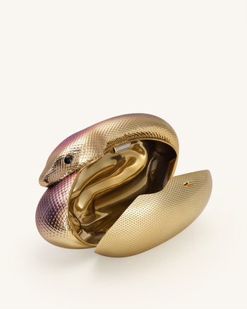 Sophia Schlangen Clutch - Mehrfarbig