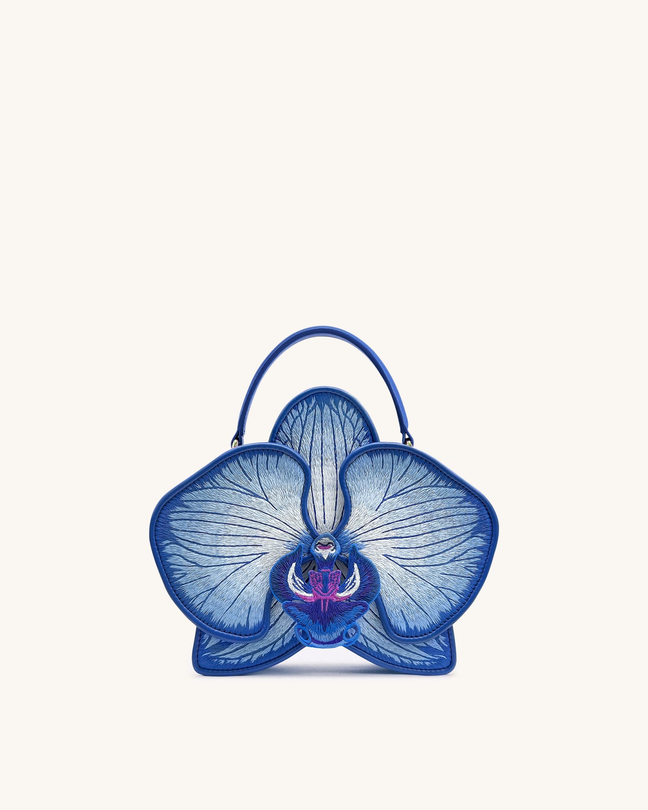 Flora Handtasche in Orchideenform – Blau