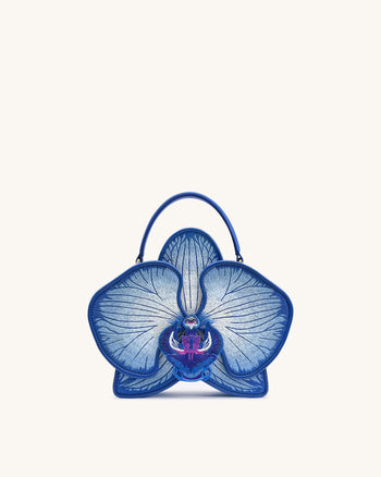 Flora Handtasche in Orchideenform – Blau