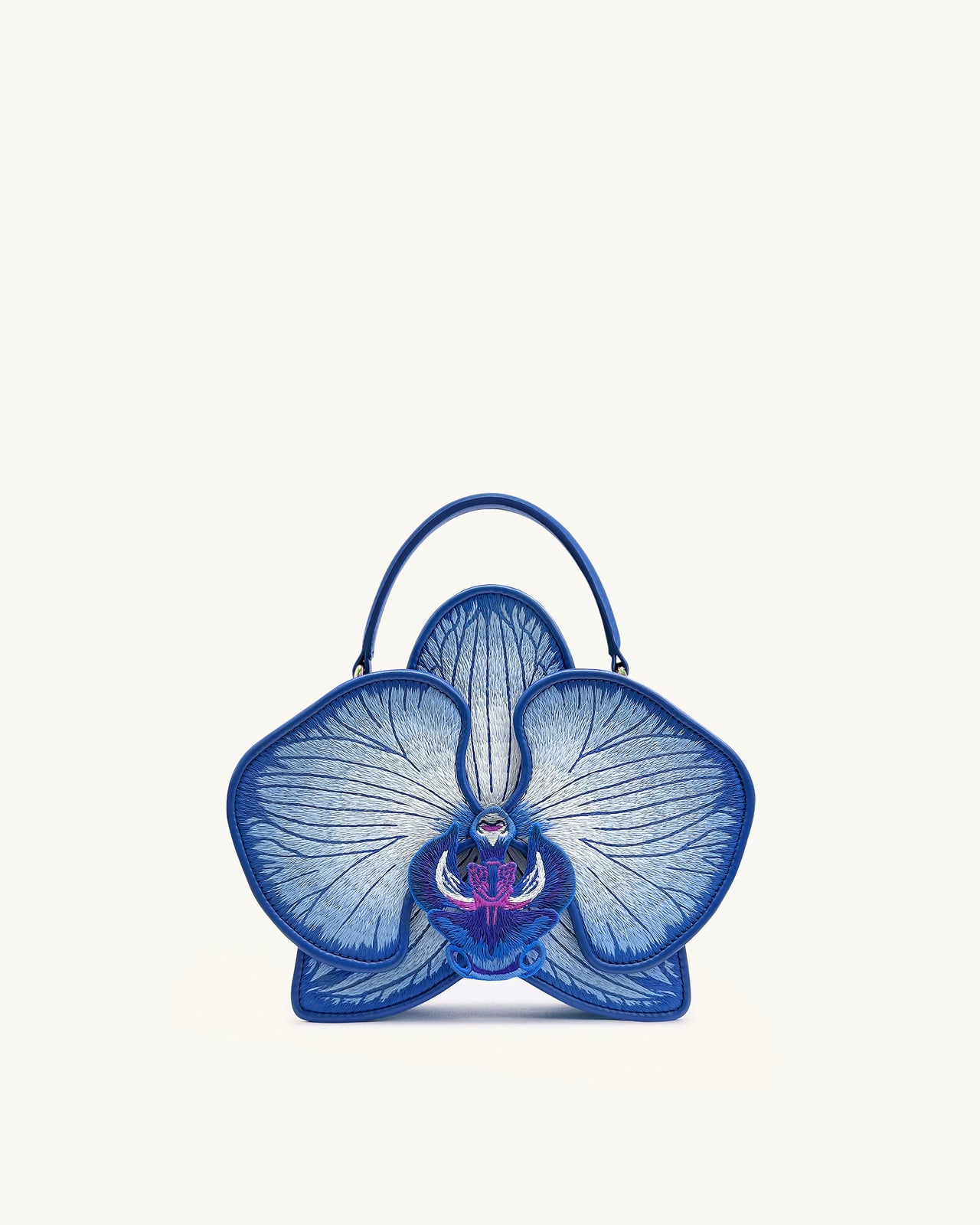 Flora Handtasche in Orchideenform – Blau