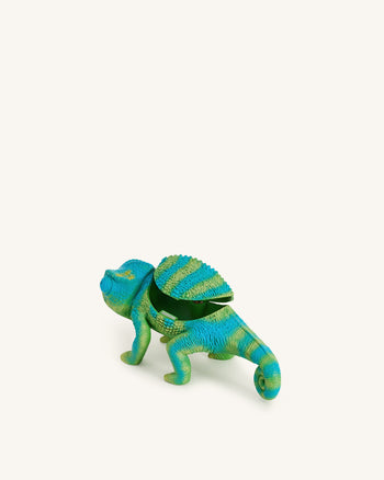 Hazel Chamäleon Clutch - Grün/Blau