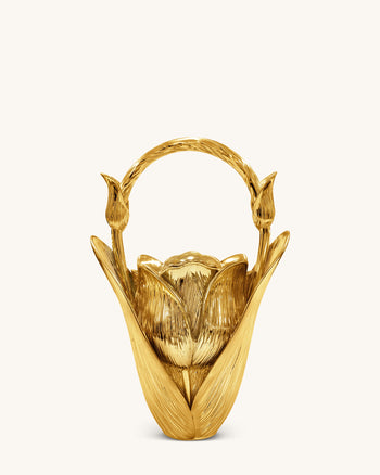 Ella Tulpenvasen-Henkeltasche - Gold