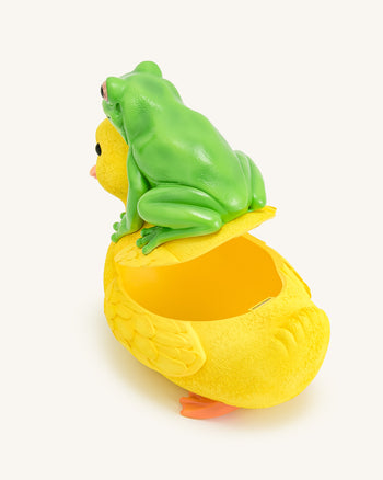 Frosch und Enten Tasche - Grün/Gelb
