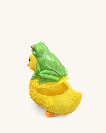 Frosch und Enten Tasche - Grün/Gelb