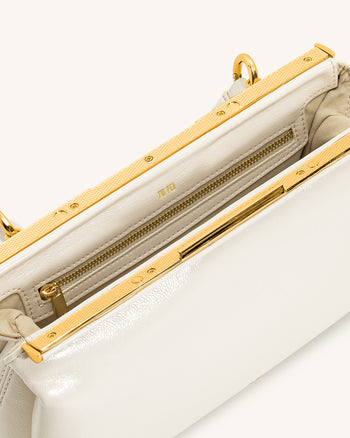 Danna Top-Griff-Tasche - Weiß