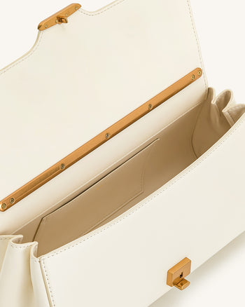 Eloise Schultertasche - Weiß
