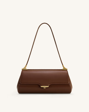Eloise Schultertasche - Tiefbraun