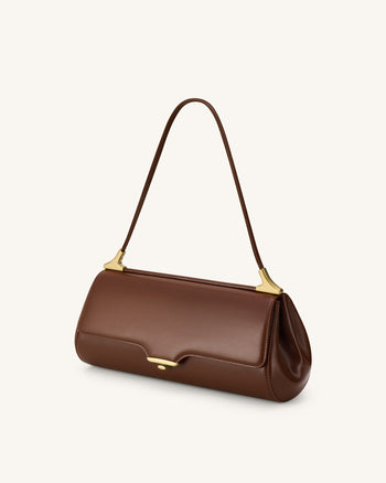 Eloise Schultertasche - Tiefbraun