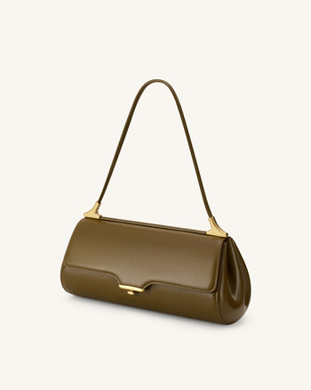 Eloise Schultertasche - Olivgrün