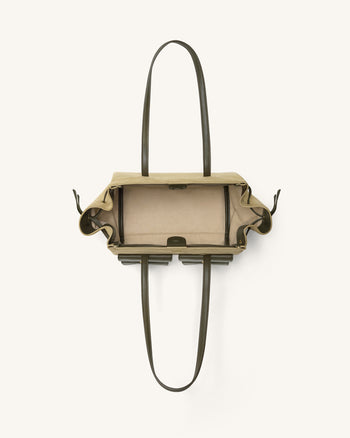 Linda Kunstwildleder Tote Bag - Grün