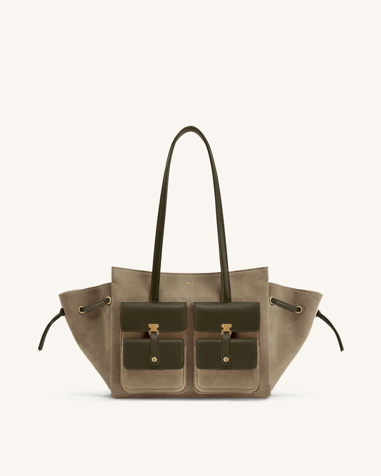 Linda Kunstwildleder Tote Bag - Grün