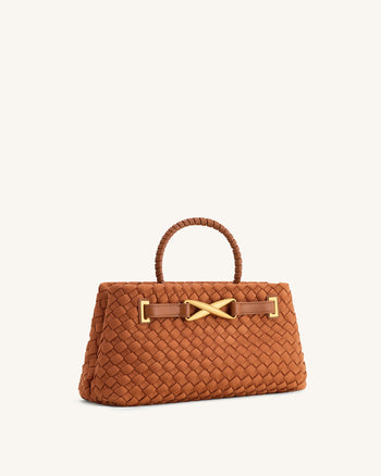Elora Kunstwildleder Gewebte Tote Bag - Braun