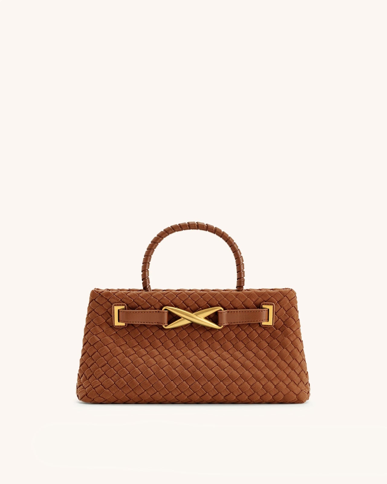 Elora Kunstwildleder Gewebte Tote Bag - Braun