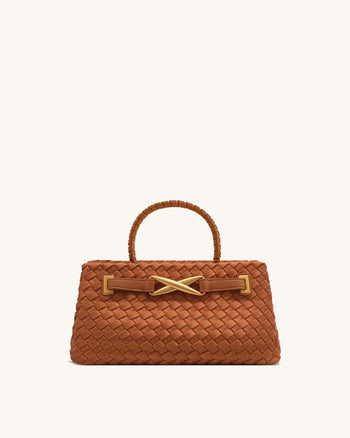 Elora Kunstwildleder Gewebte Tote Bag - Braun