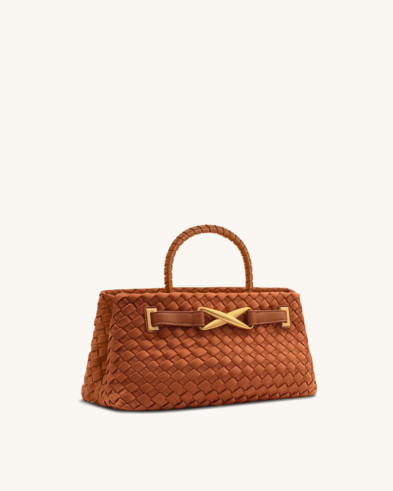 Elora Kunstwildleder Gewebte Tote Bag - Braun