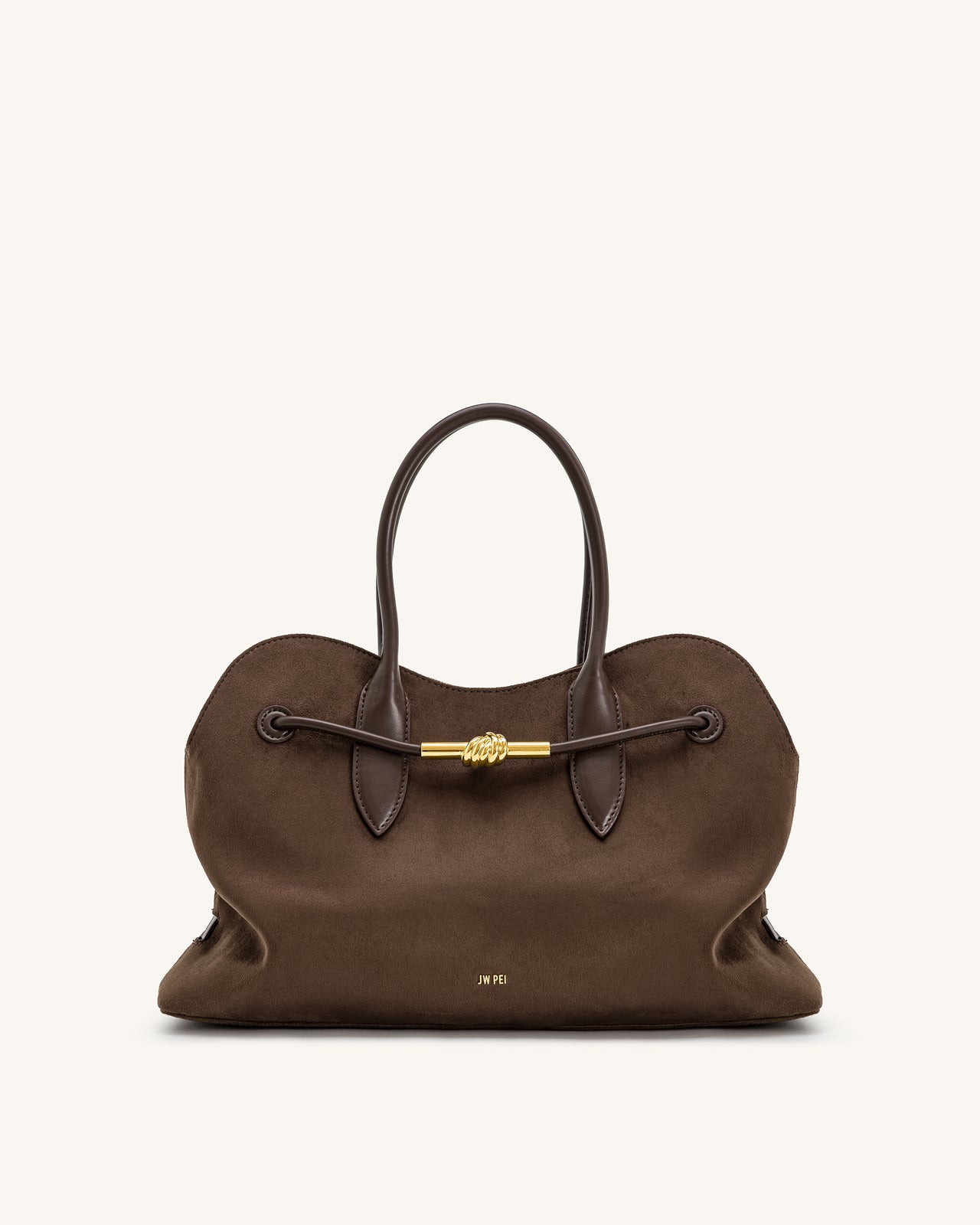 Adele Shopper mit Metall-Seilknoten - Mokkabraun