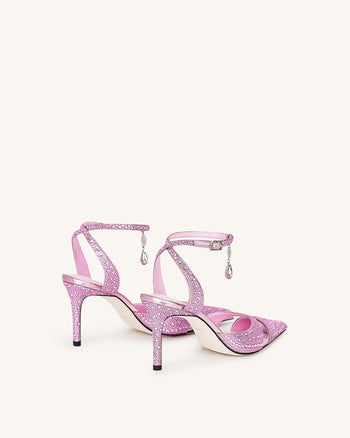 Haidi Künstliche Kristall-Pumps - Rosa