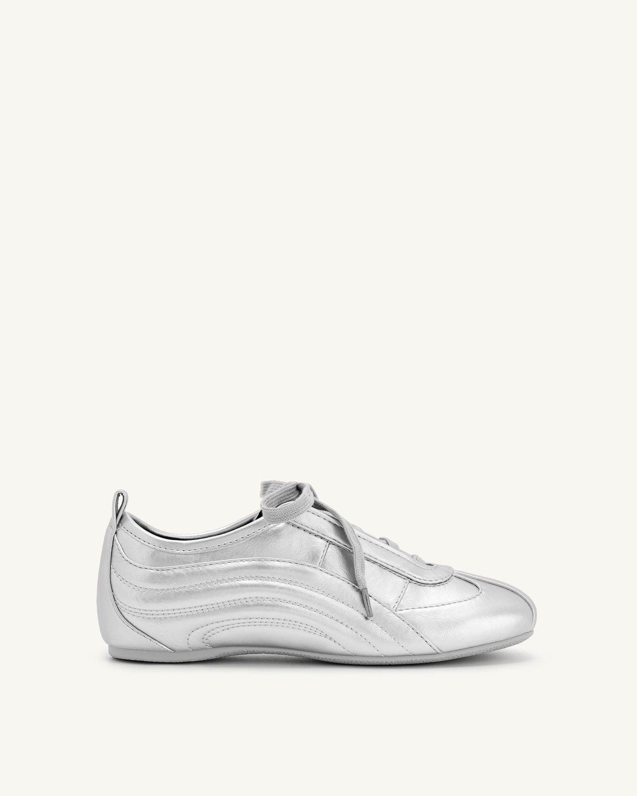 Ferne Stromlinienförmige Glänzende Turnschuhe - Silber