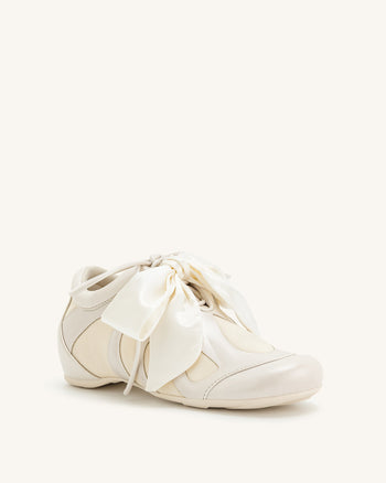 Rosie Low-Top-Sneaker mit Schleife - Weiß