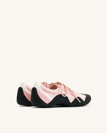 Caitlin Schnür-Ballerina-Sneaker – Rosa