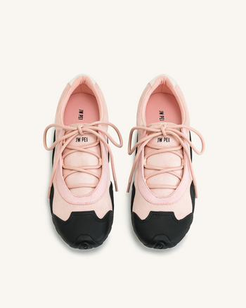 Caitlin Schnür-Ballerina-Sneaker – Rosa