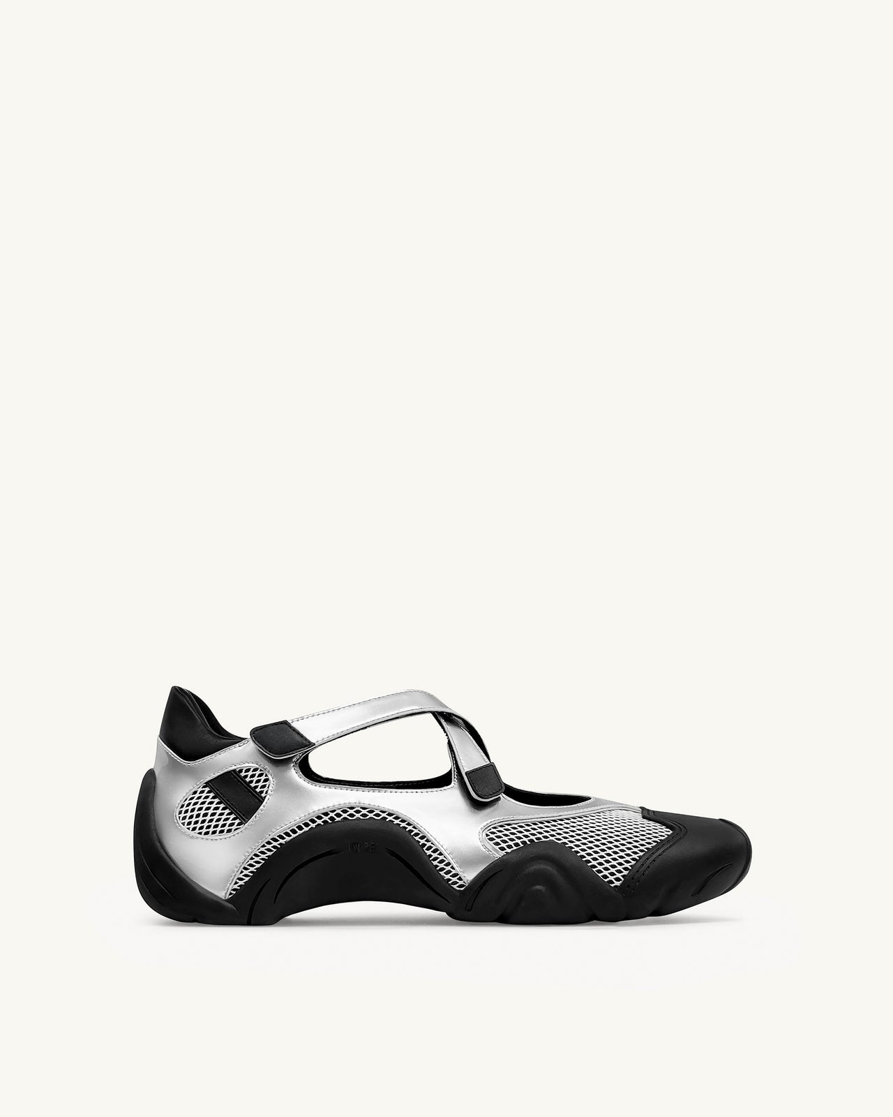 Caitlin Mesh Cut-out Sneaker - Silber