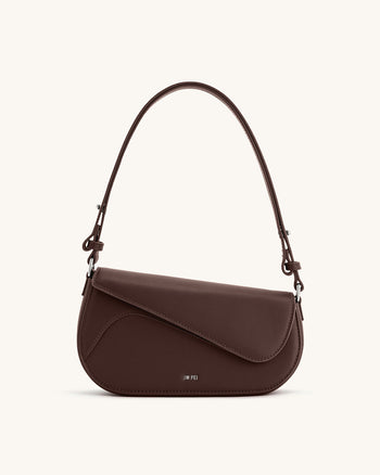Addisyn Schultertasche – Dunkelbraun