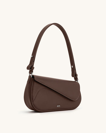 Addisyn Schultertasche – Dunkelbraun