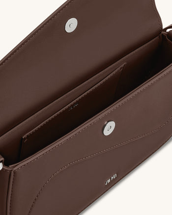 Addisyn Schultertasche – Dunkelbraun