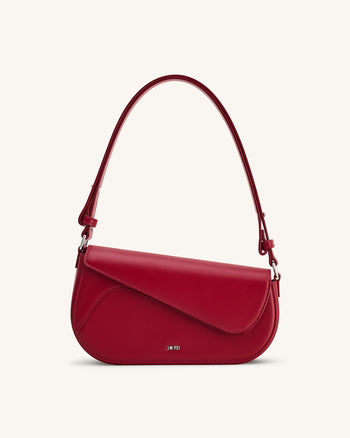 Addisyn Schultertasche - Tiefes Bordeaux