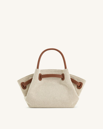 Hana Mini-Shopper - Braunes Canvas