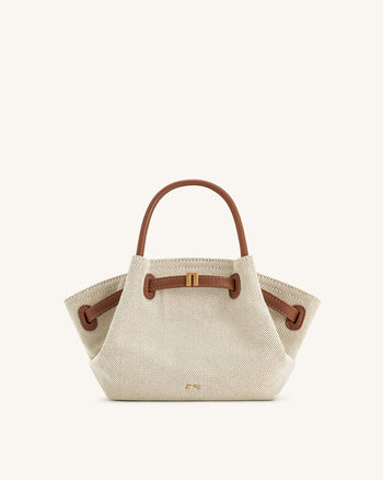 Hana Mini-Shopper - Braunes Canvas