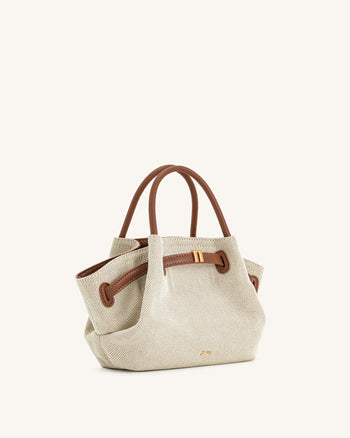 Hana Mini-Shopper - Braunes Canvas