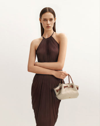 Hana Mini-Shopper - Braunes Canvas